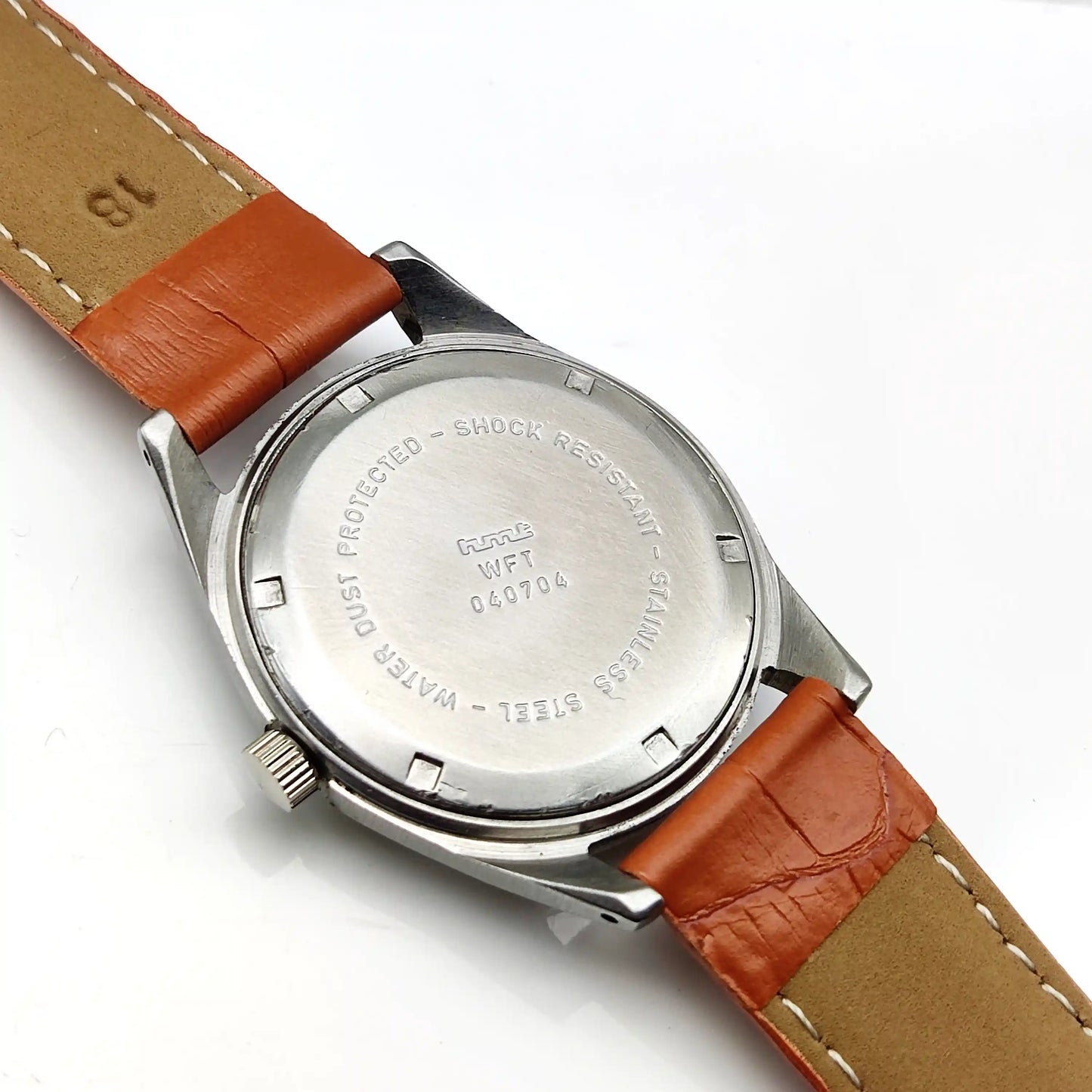 HMT Janata Devanagari Font Greenish Dial 17 Jewels Watch