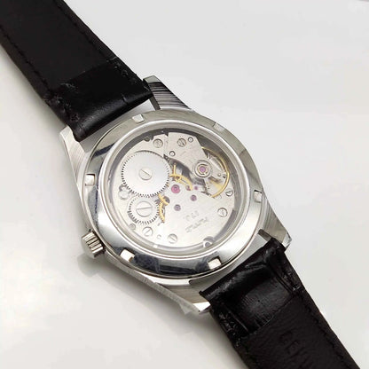 HMT Janata Devanagari Handwinding Watch - White Dial,17 Jewels,Transparent Back Watch