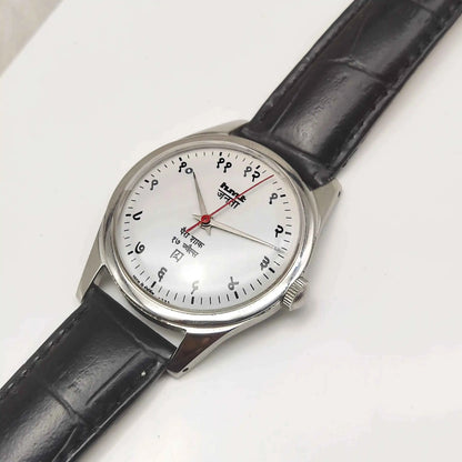 HMT Janata Para Shock Watch – 17 Jewels Devanagari Dial, Hand-Wind