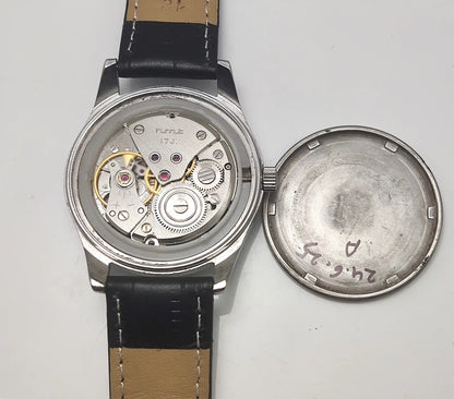 HMT Janata English Numerals Indices Blue Dial Watch Handwinding