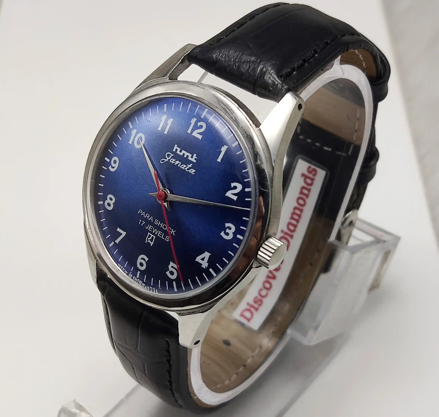 HMT Janata English Numerals Indices Blue Dial Watch Handwinding