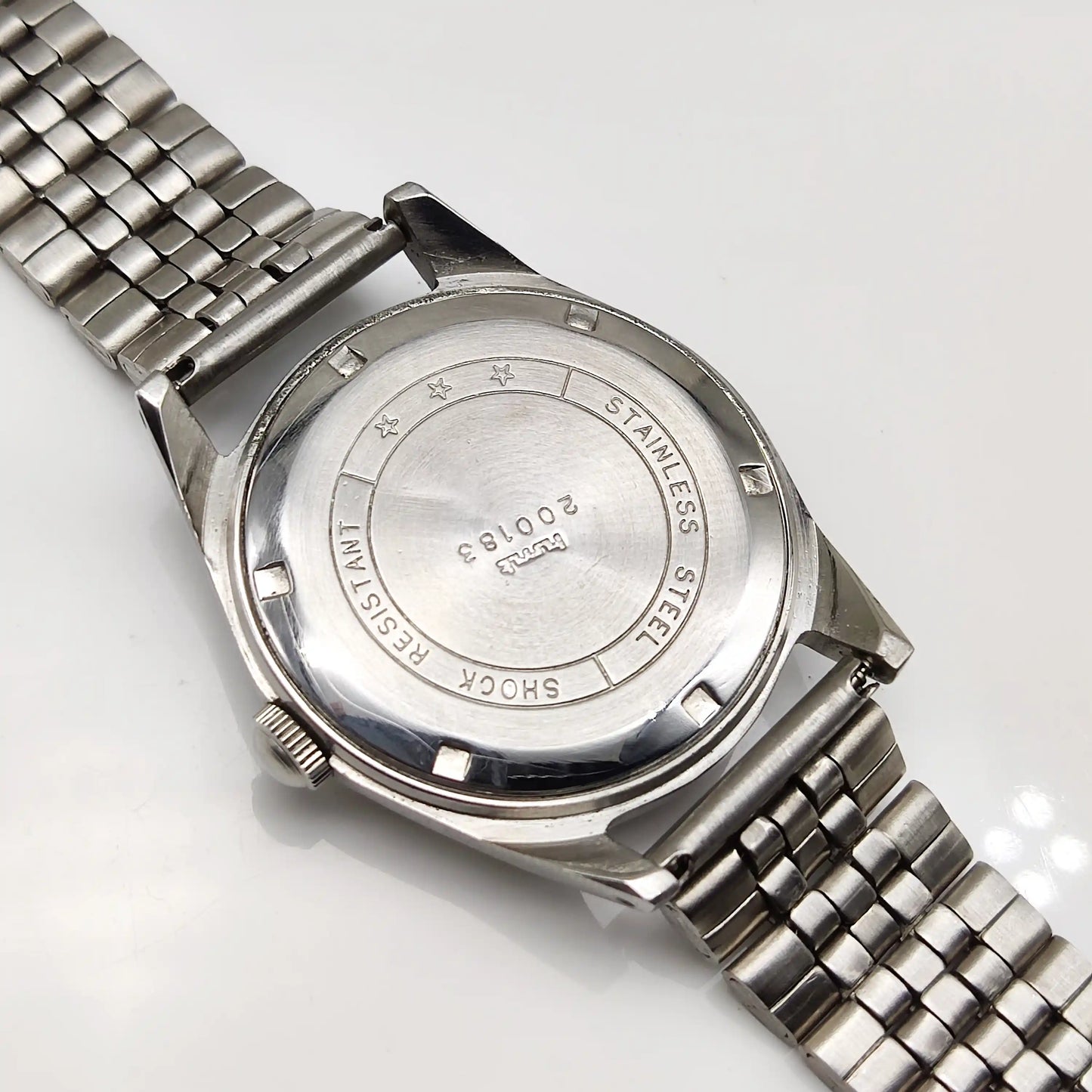 HMT Janata English Numerals Indices Black Dial Watch - 17 Jewels, Handwinding Watch
