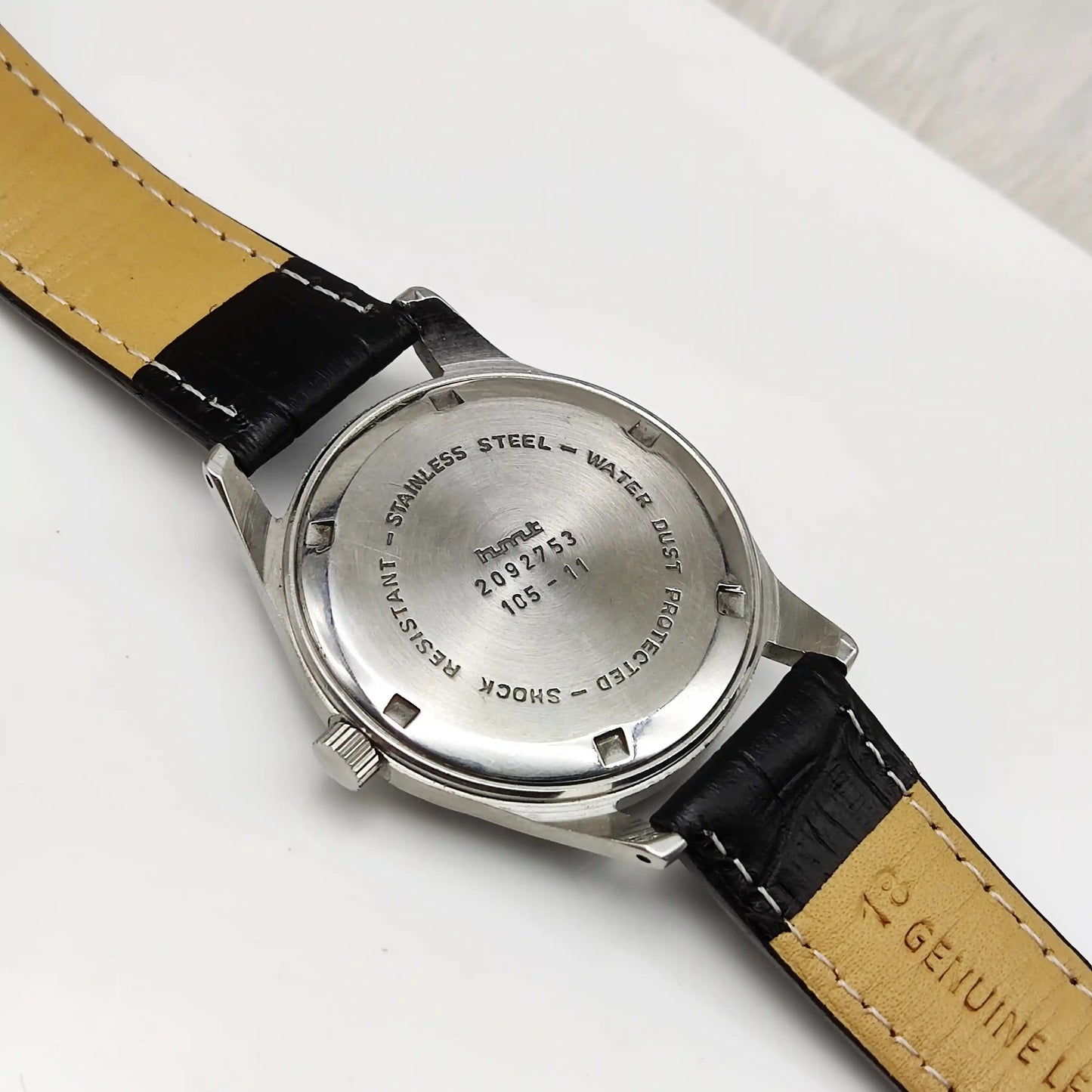 HMT Janata English Numerals Indices Blue Dial Watch 17 Jewels Handwinding