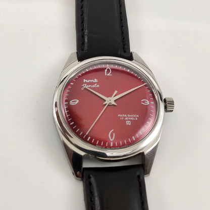HMT Janata English Numerals Red Apple Dial Watch