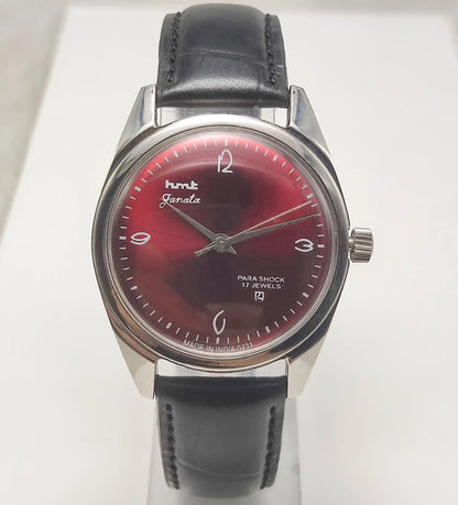 HMT Janata English Numerals Red Apple Dial Watch