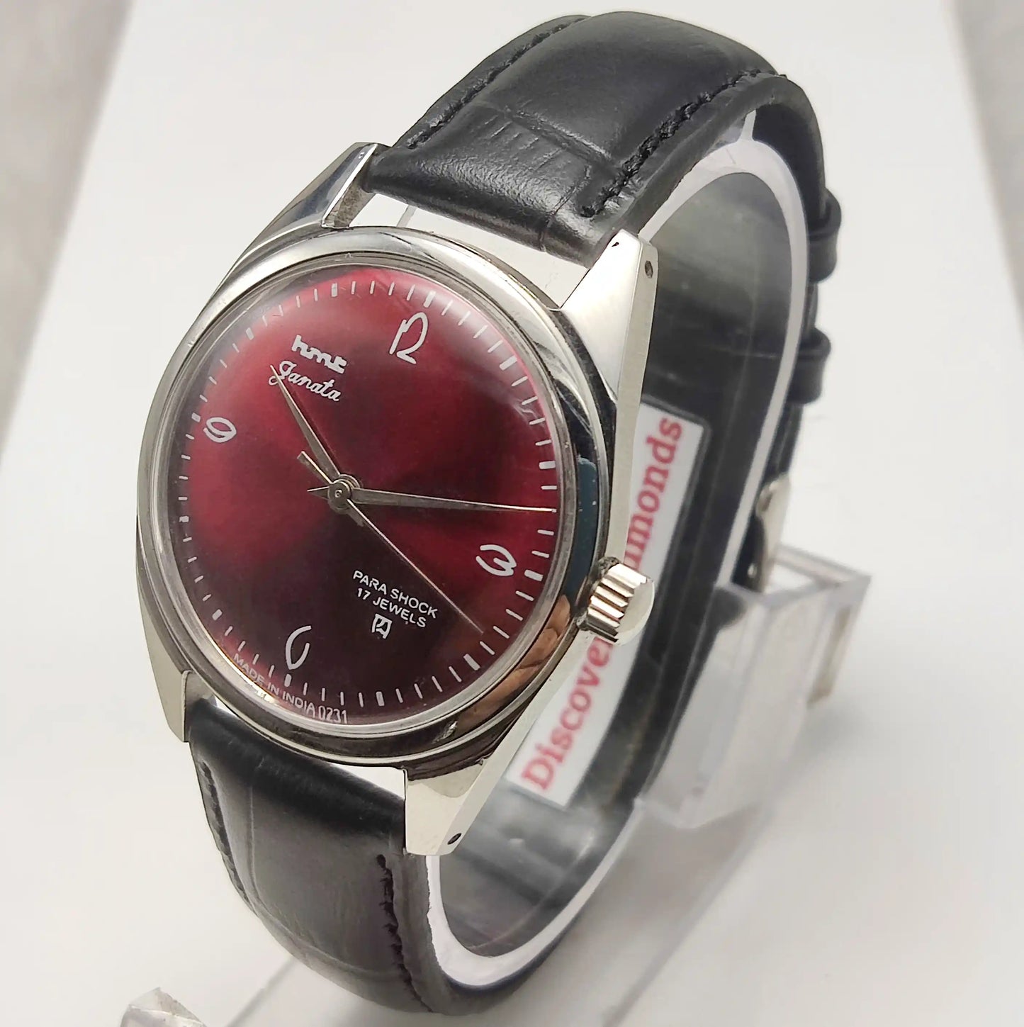 HMT Janata English Numerals Red Apple Dial Watch