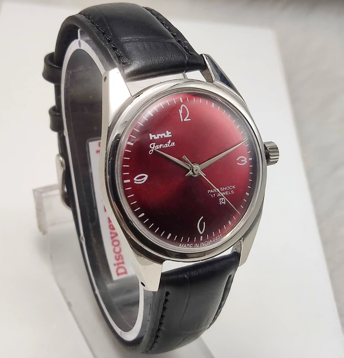 HMT Janata English Numerals Red Apple Dial Watch