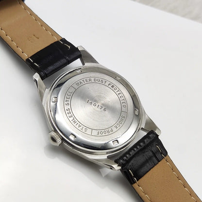 HMT Janata Handwinding Watch with Gray Dial and Devanagari Numerals - 17 Jewels