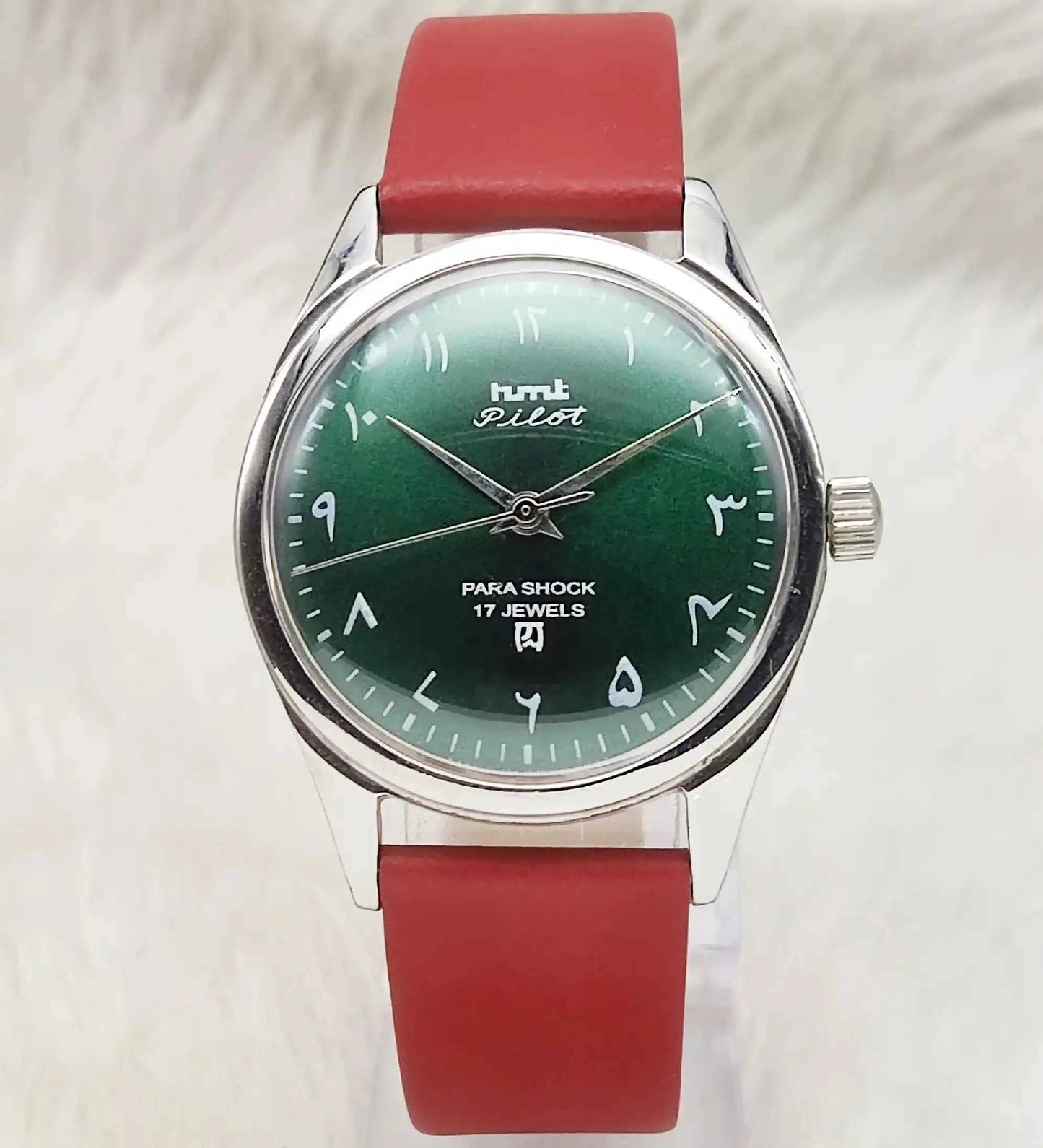 HMT Pilot Green Dial Watch - Timeless Mechanical Elegance for Every Occasion
