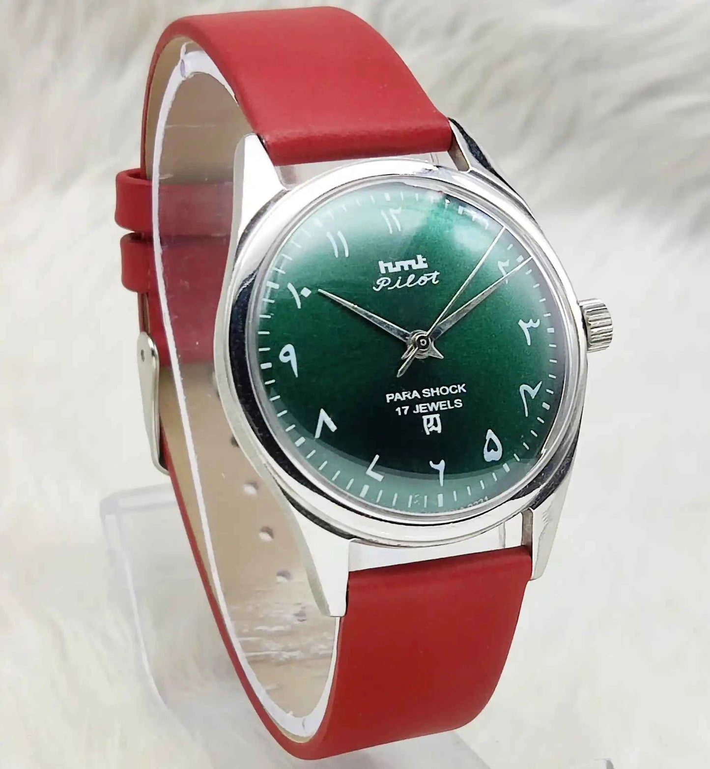 HMT Pilot Green Dial Watch - Timeless Mechanical Elegance for Every Occasion