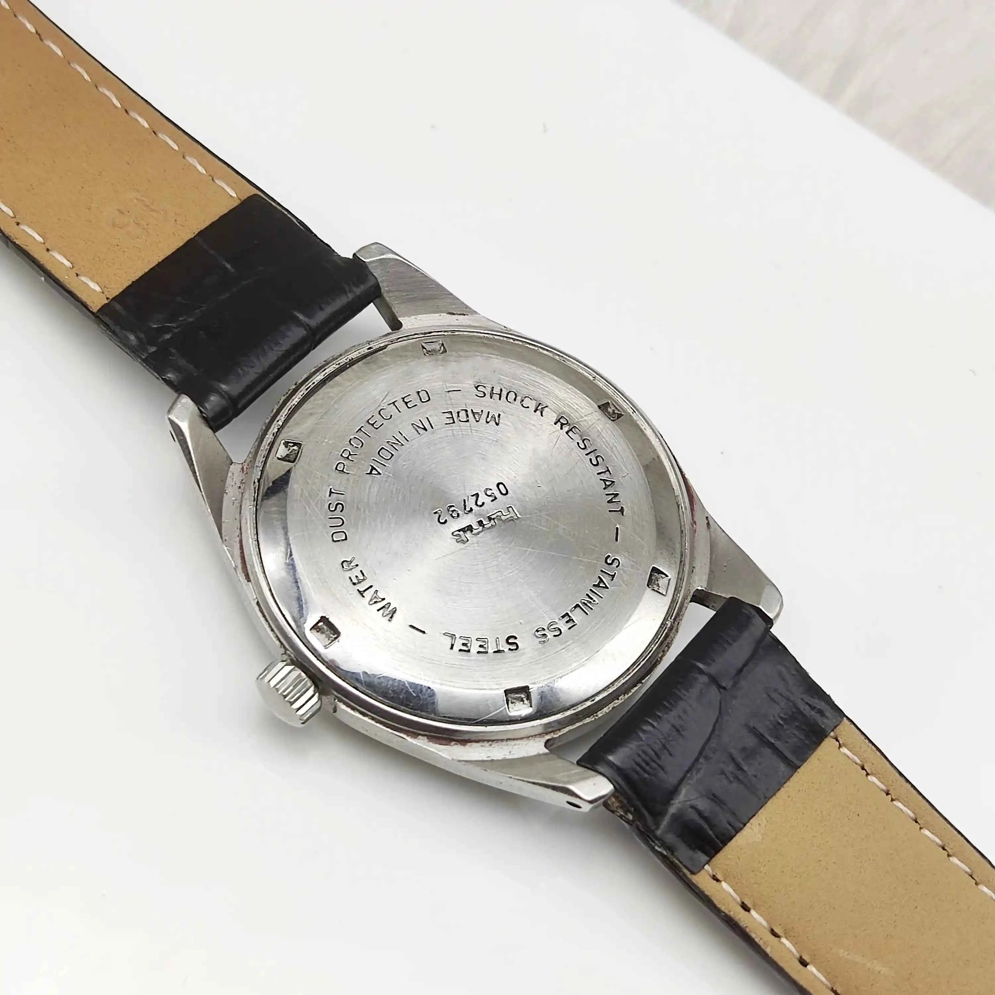 HMT Janata Handwinding Green Arabic Numerals Indices Dial 17 Jewels Watch
