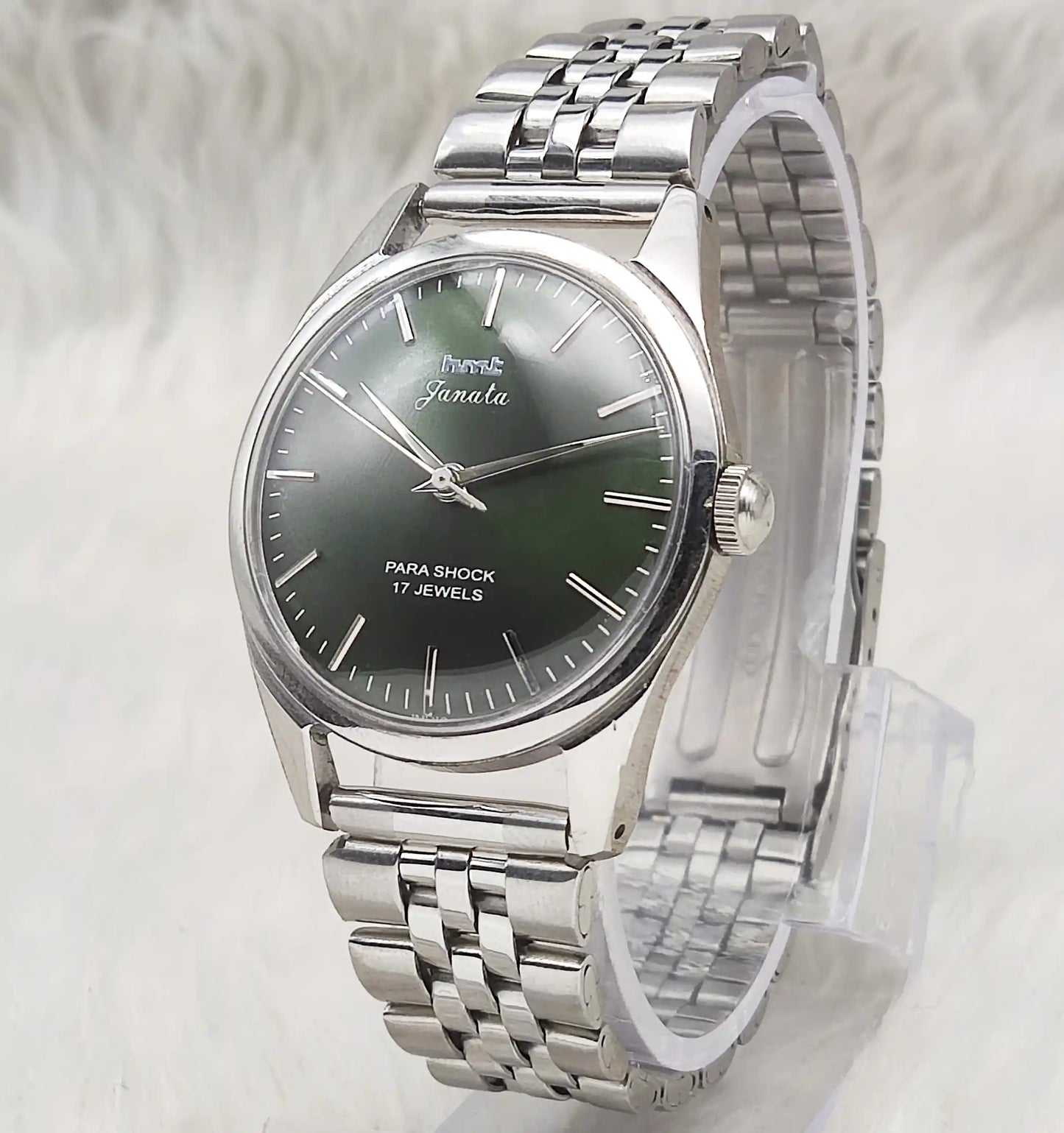 HMT Janata Handwinding Apple Greeen Dial 17 Jewels Watch