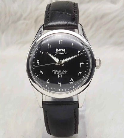 HMT Janata Handwinding Black Arabic Numerals Indices Dial Watch
