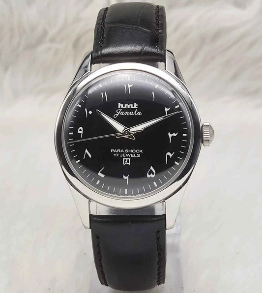 HMT Janata Handwinding Black Arabic Numerals Indices Dial Watch