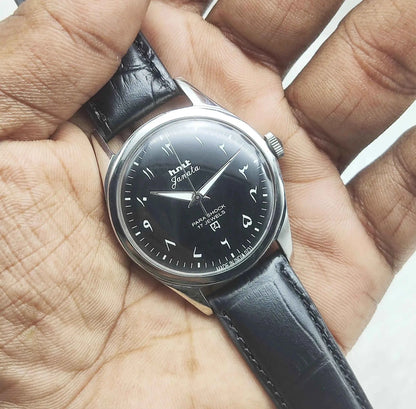 HMT Janata Handwinding Black Arabic Numerals Indices Dial Watch