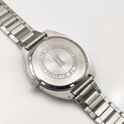 HMT Janata Handwinding Blue Dial 17 Jewels English Numerals Watch