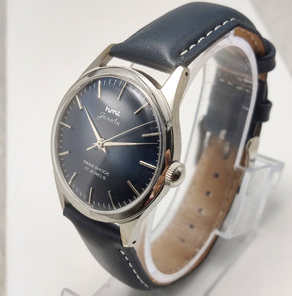 HMT Janata Handwinding Bluish Dial Watch