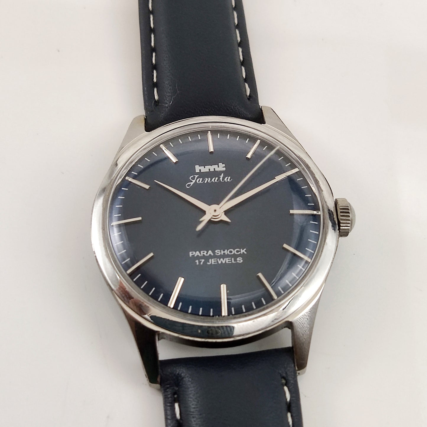 HMT Janata Handwinding Bluish Dial Watch