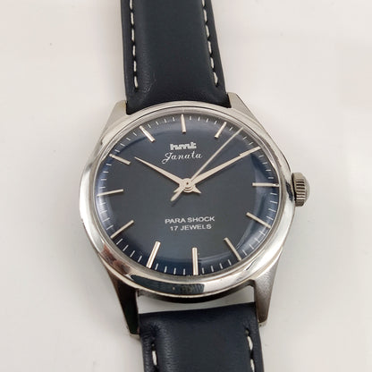 HMT Janata Handwinding Bluish Dial Watch