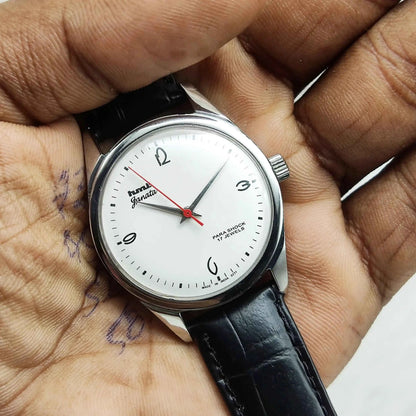 HMT Janata Handwinding Watch - White Dial,17 Jewels,Men's Watch
