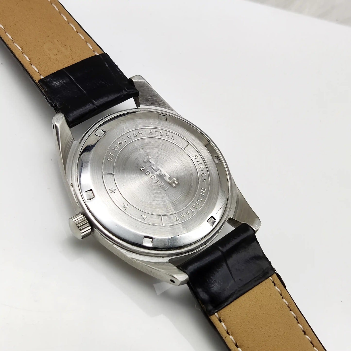 HMT Janata Handwinding Watch - White Dial, 17 Jewels, Para Shock Features
