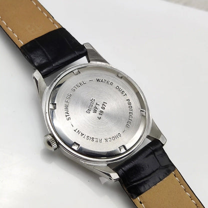 HMT Janata Handwinding Bluish Dial Devanagari Font Indices 17 Jewels Watch