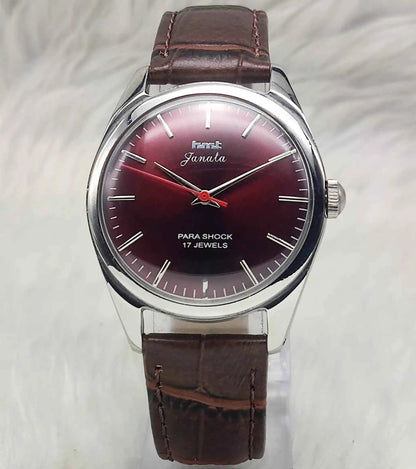 HMT Janata Turquoise Dial Stick indices 17 Jewels Handwinding Men's Watch