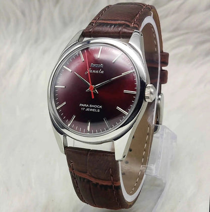 HMT Janata Turquoise Dial Stick indices 17 Jewels Handwinding Men's Watch