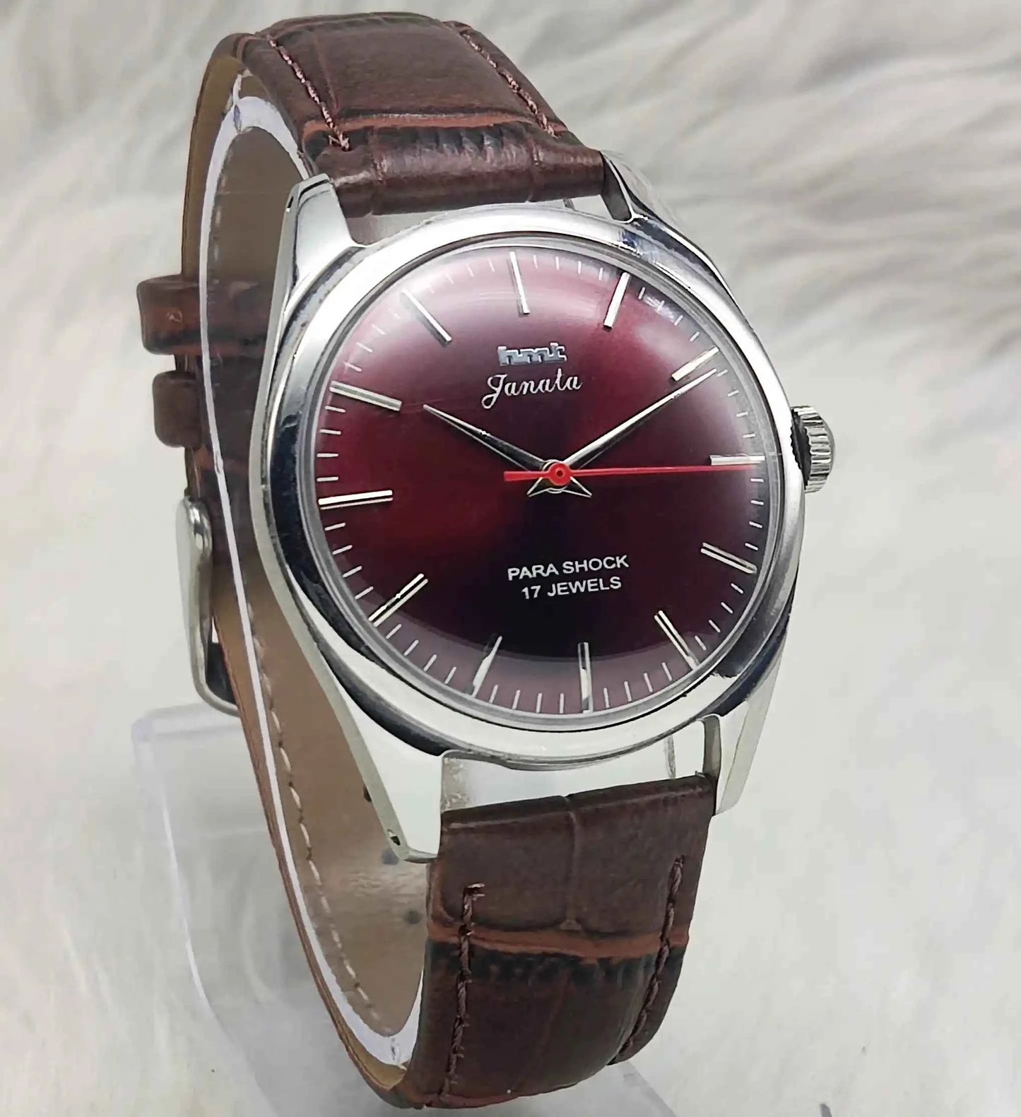 HMT Janata Turquoise Dial Stick indices 17 Jewels Handwinding Men's Watch