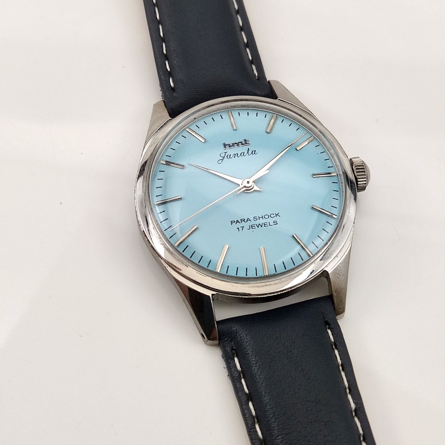 HMT Janata Para Shock 17 Jewels Men's Watch Tiffany Dial Handwinding