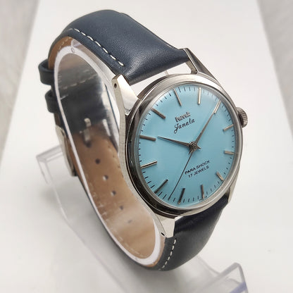 HMT Janata Para Shock 17 Jewels Men's Watch Tiffany Dial Handwinding