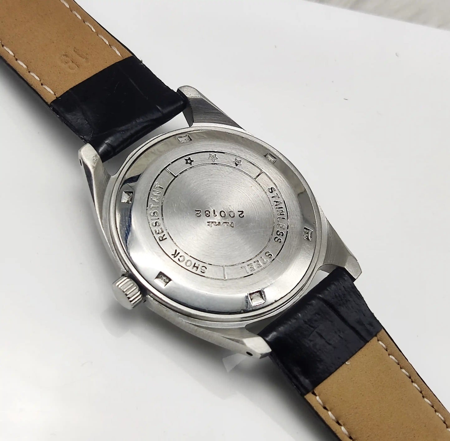 HMT Janata Dotted Silver Dial Stick indices 17 Jewels Handwinding Men's Watch