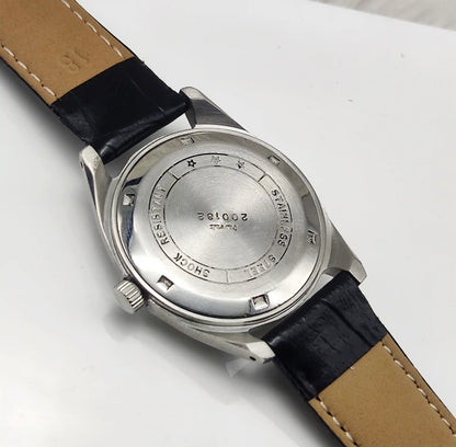 HMT Janata Dotted Silver Dial Stick indices 17 Jewels Handwinding Men's Watch