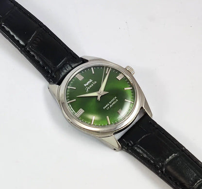 HMT Janata Para Shock 17 Jewels Apple Green Dial Handwinding Discover-Diamonds