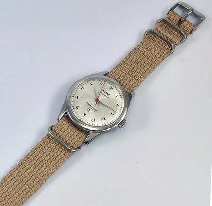 HMT Janata Para Shock 17 Jewels Arabic/Urdu Gray Dial Handwinding