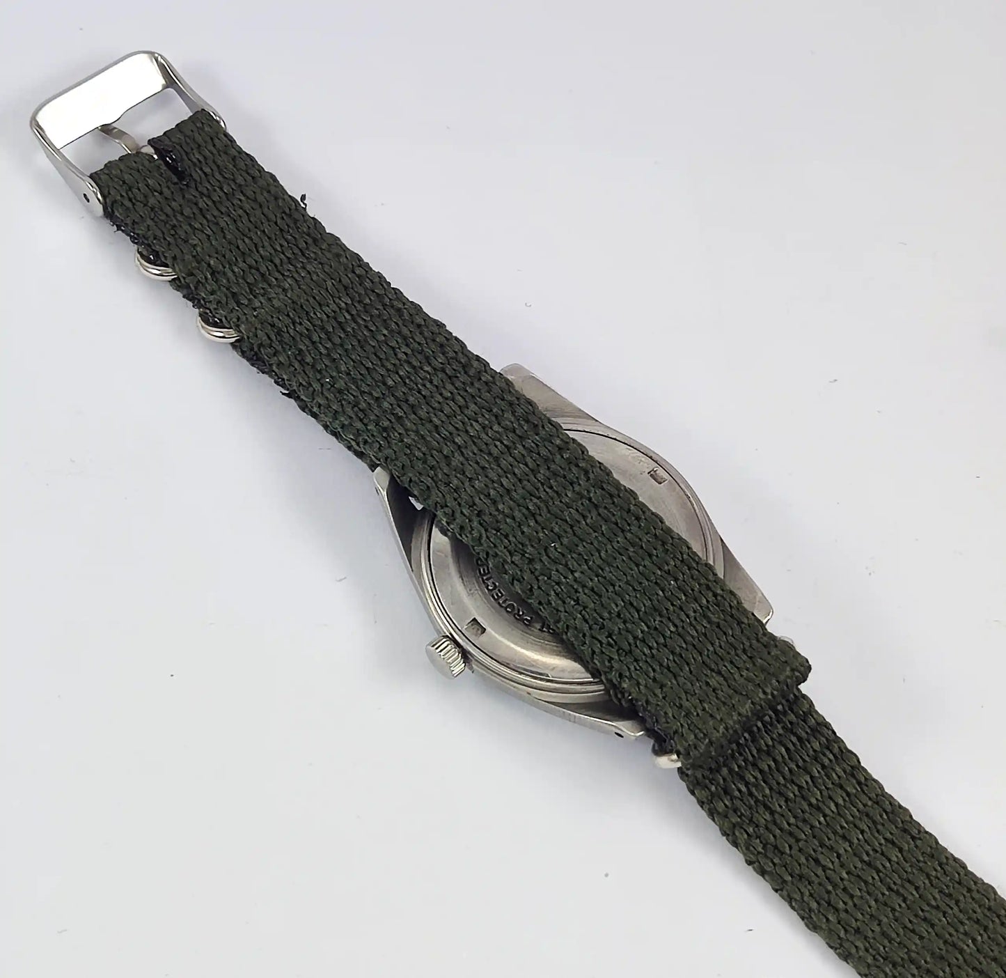 HMT Janata Para Shock 17 Jewels Arabic/Urdu Green Dial Mechanical Handwinding Watch 0231