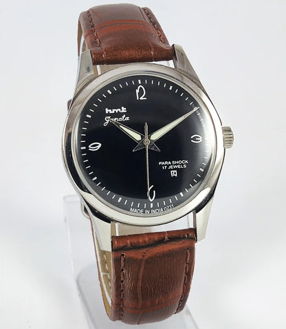 HMT Surya Para Shock 17 Jewels Black Dial Handwinding Discover-Diamonds