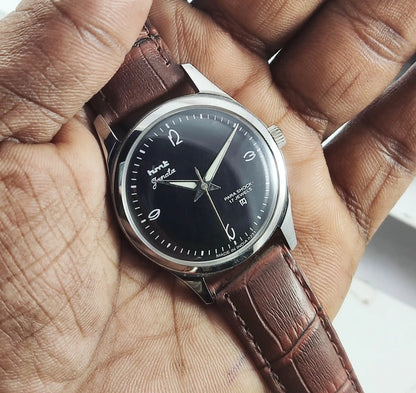 HMT Surya Para Shock 17 Jewels Black Dial Handwinding Discover-Diamonds