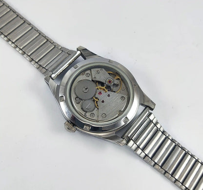 HMT Janata Para Shock 17 Jewels Brown Dial Transparent Back 0231 Discover-Diamonds