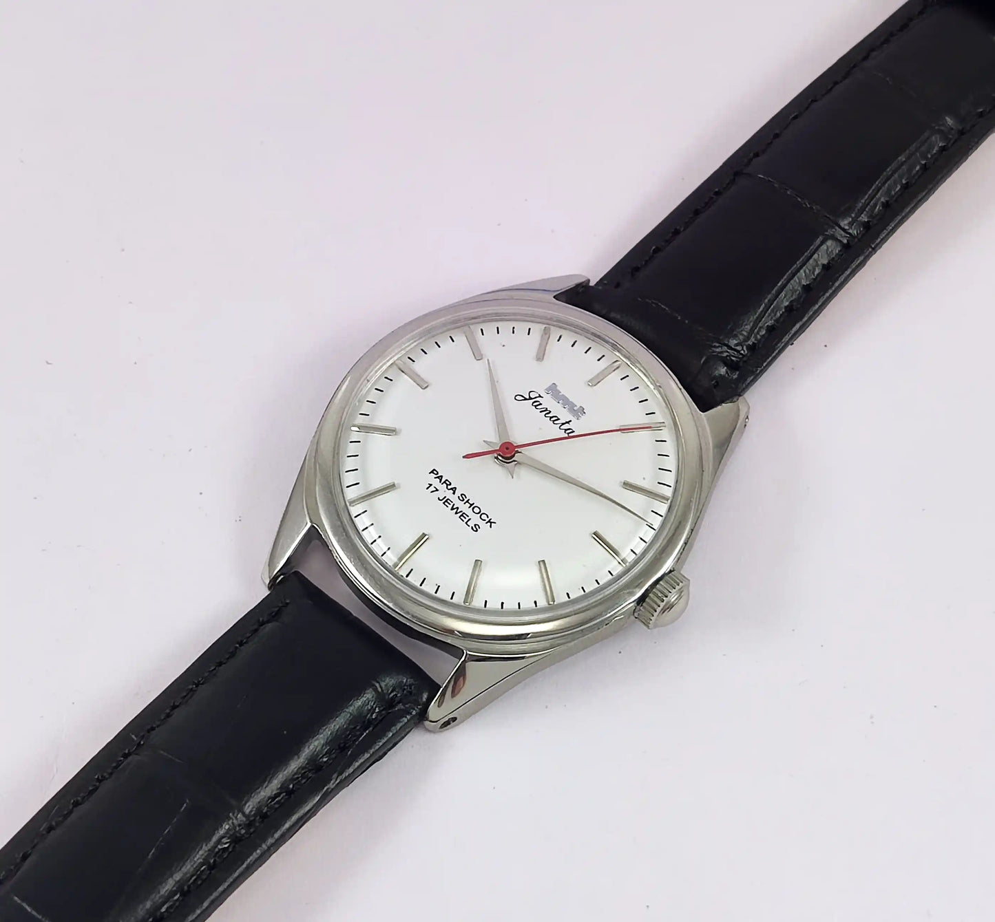 HMT Janata Para Shock 17 Jewels Gray Dial Handwinding Men's Watch Discover-Diamonds