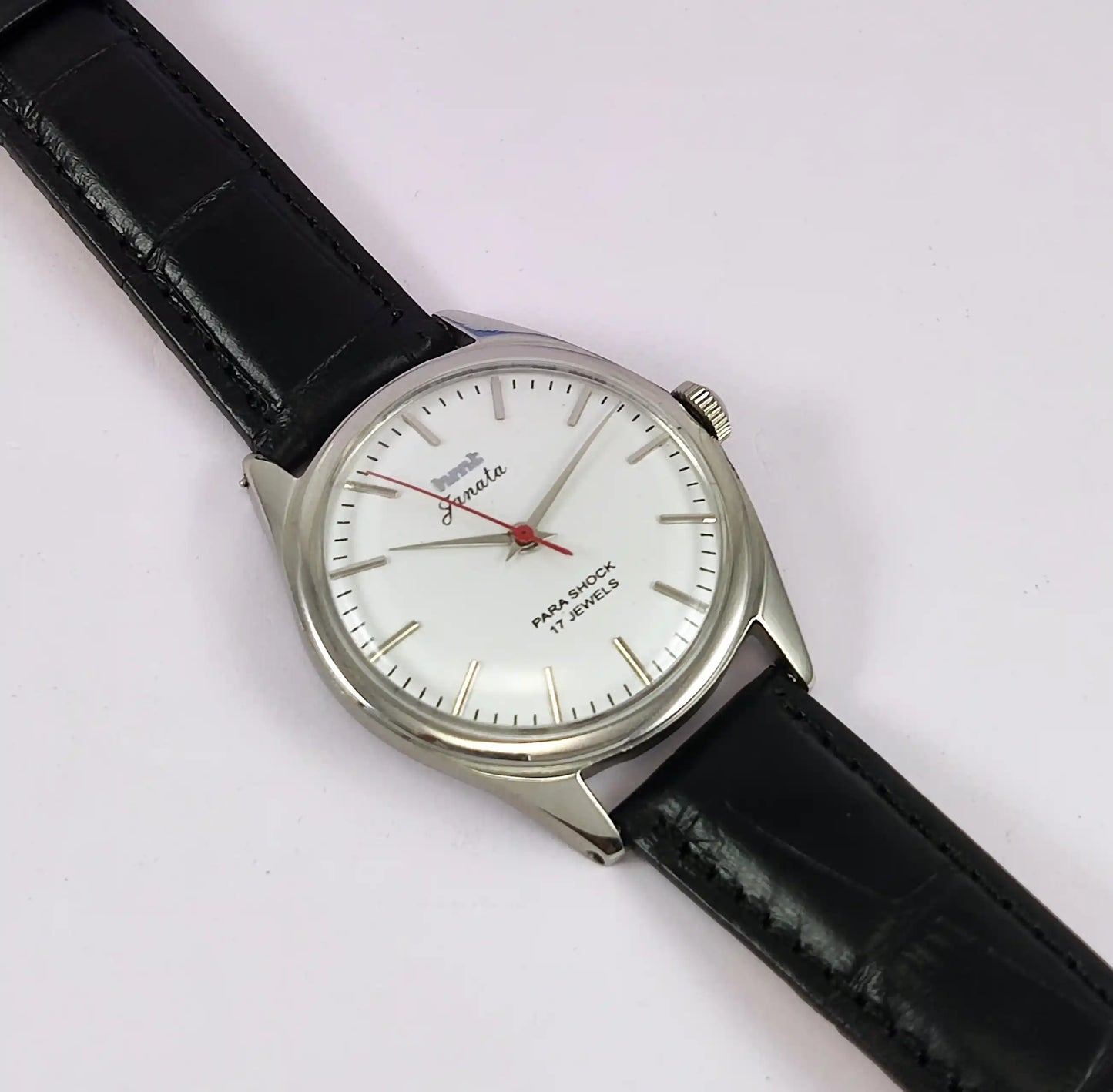 HMT Janata Para Shock 17 Jewels Gray Dial Handwinding Men's Watch Discover-Diamonds