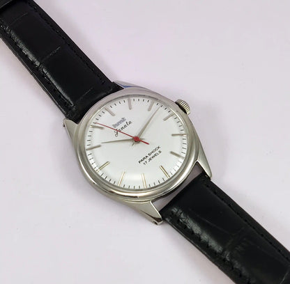 HMT Janata Para Shock 17 Jewels Gray Dial Handwinding Men's Watch Discover-Diamonds