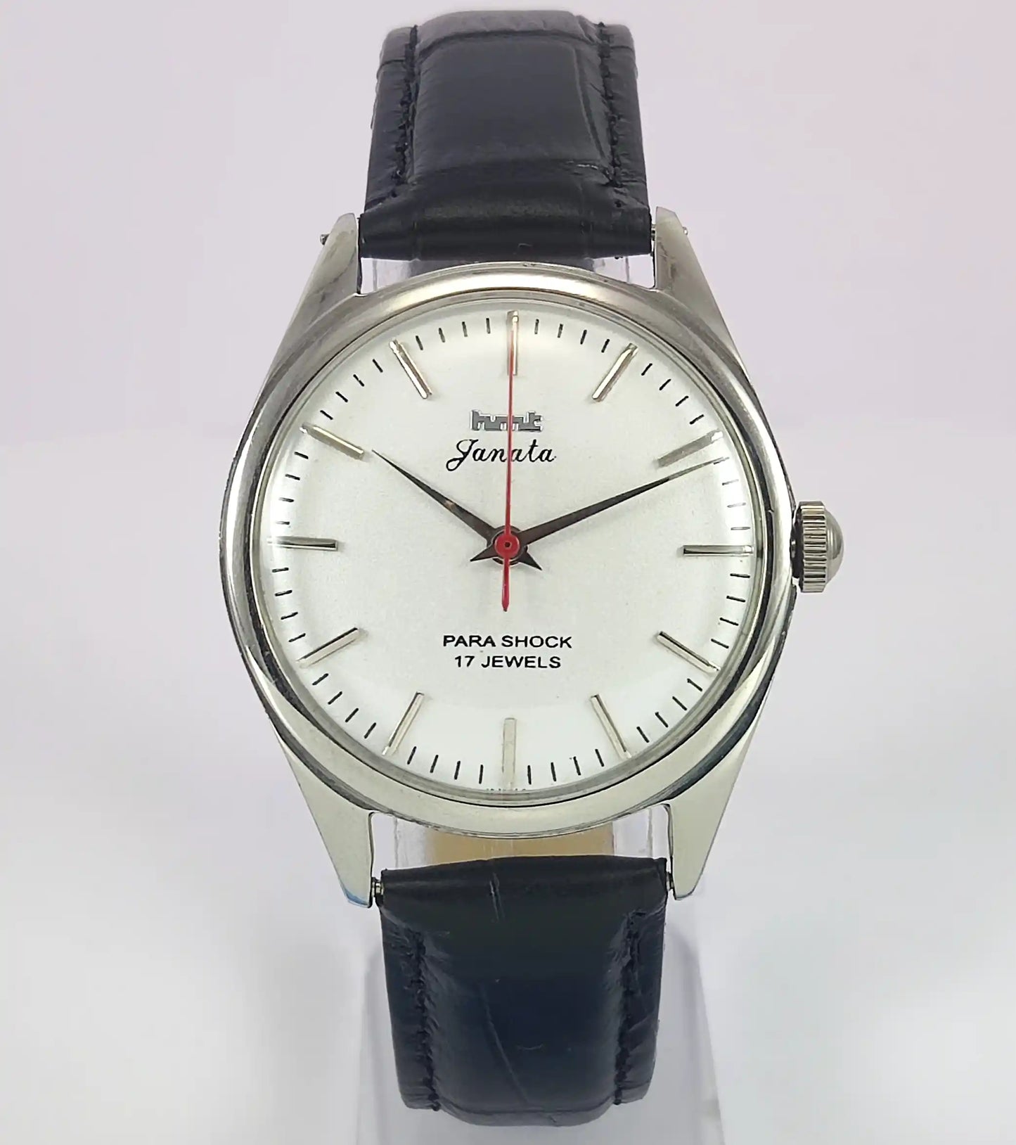 HMT Janata Para Shock 17 Jewels Gray Dial Handwinding Men's Watch Discover-Diamonds