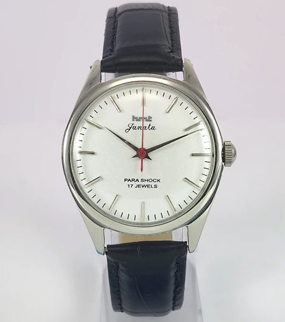 HMT Janata Para Shock 17 Jewels Gray Dial Handwinding Men's Watch Discover-Diamonds