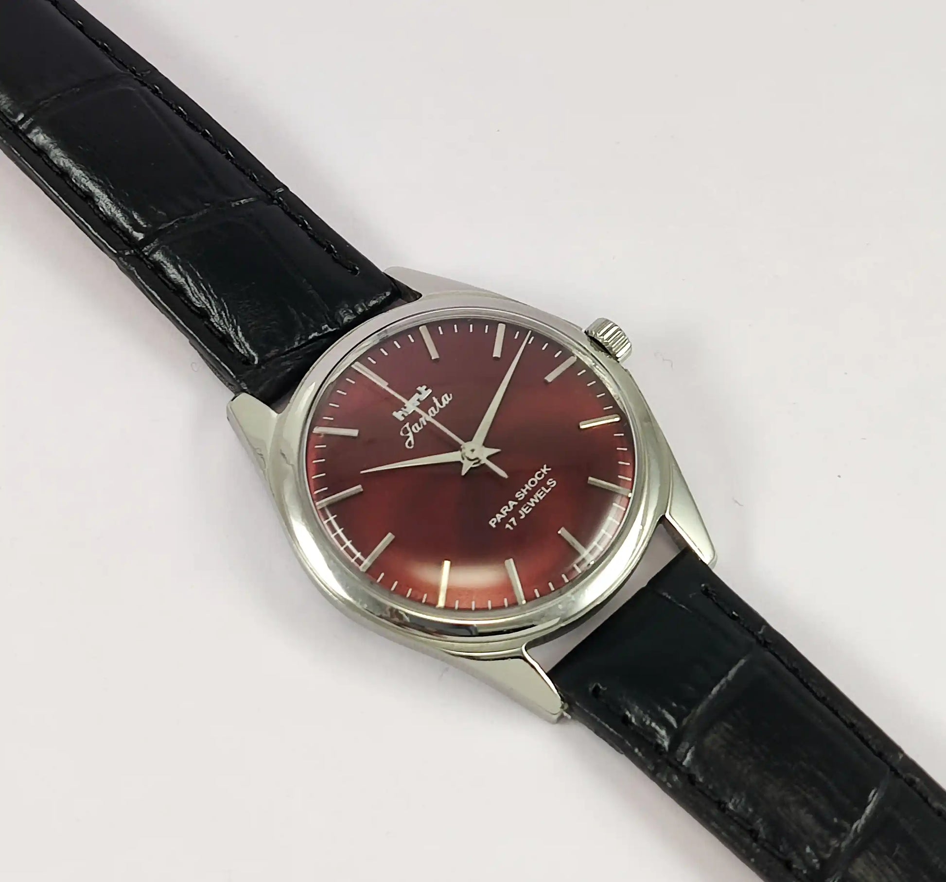 HMT Janata Para Shock 17 Jewels Maroon Dial Handwinding Discover-Diamonds
