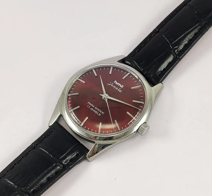 HMT Janata Para Shock 17 Jewels Maroon Dial Handwinding Discover-Diamonds