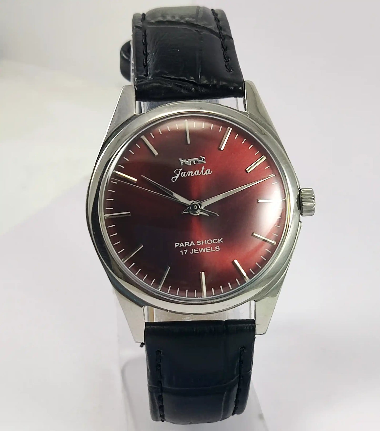 HMT Janata Para Shock 17 Jewels Maroon Dial Handwinding Discover-Diamonds