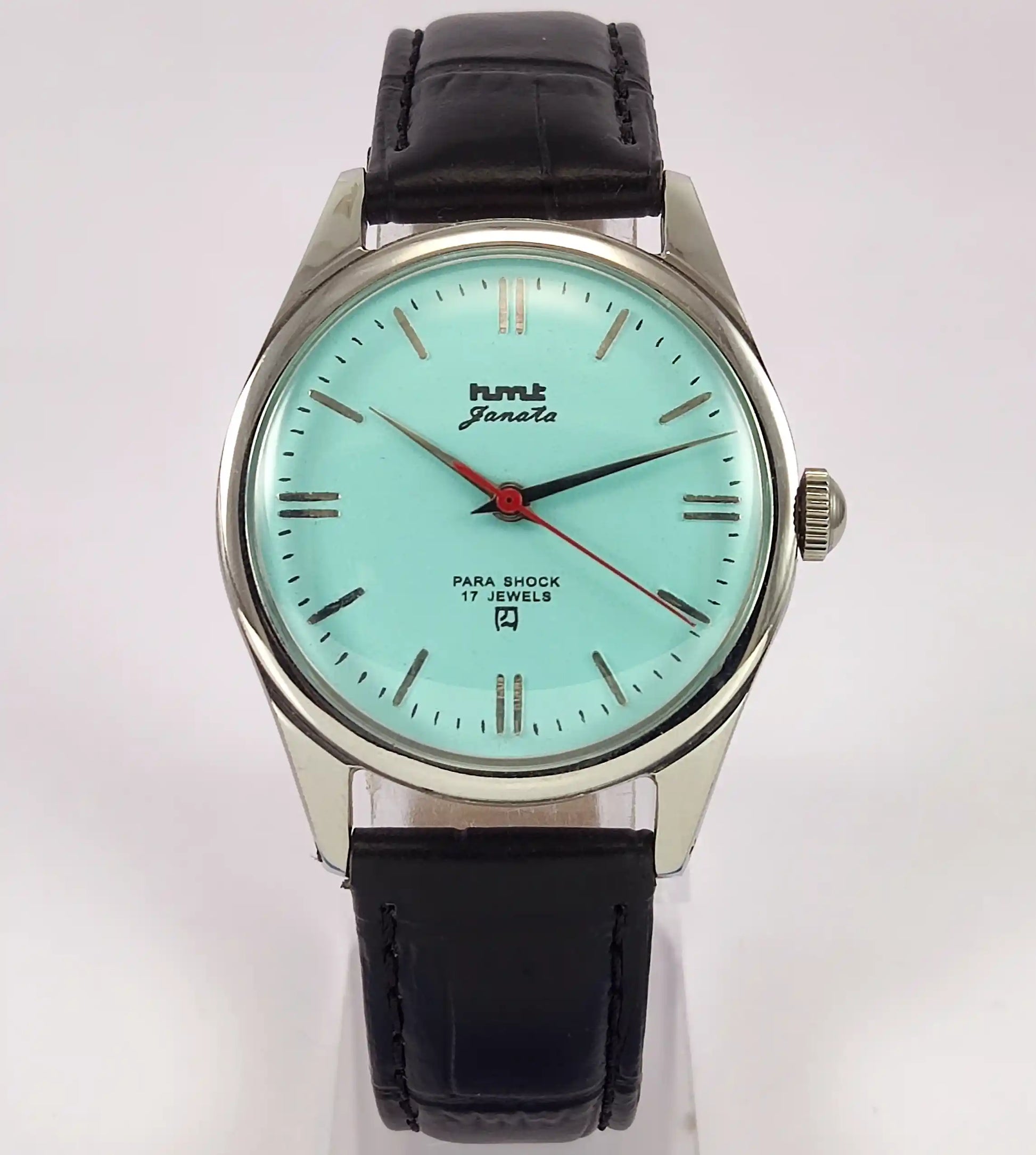 HMT Janata Para Shock 17 Jewels Turquoise Dial Handwinding Discover-Diamonds