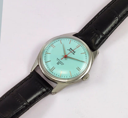 HMT Janata Para Shock 17 Jewels Turquoise Dial Handwinding Discover-Diamonds