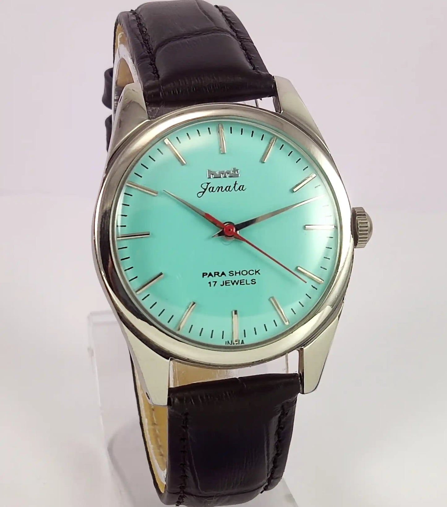 HMT Janata Para Shock 17 Jewels Turquoise Dial Handwinding Men's Watch Discover-Diamonds
